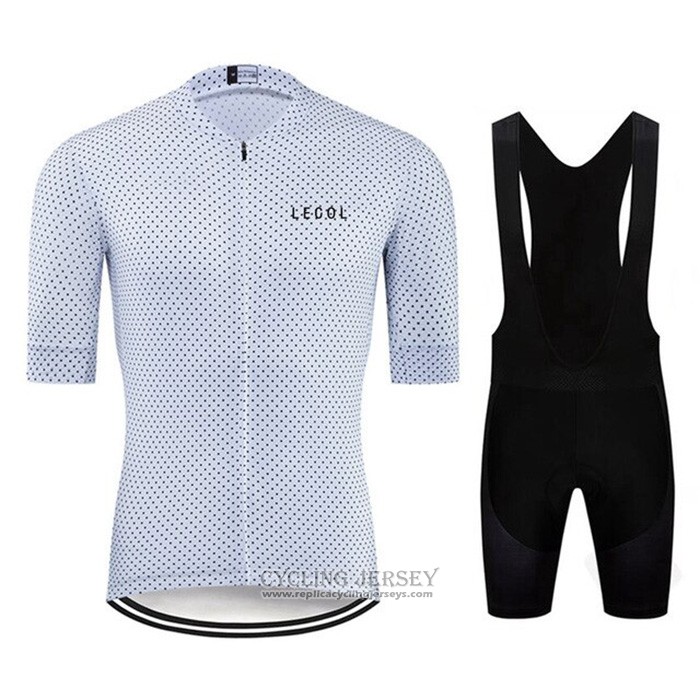 2020 Cycling Jersey Le Col White Short Sleeve And Bib Short